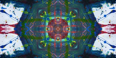 Kusursuz sanat afişi. Renk Sanatı dokusu paleti