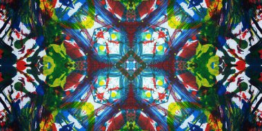 Kusursuz sanat afişi. Renk Sanatı dokusu paleti