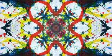 Kusursuz sanat afişi. Renk Sanatı dokusu paleti