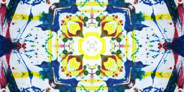 Kusursuz sanat afişi. Renk Sanatı dokusu paleti