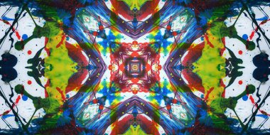 Kusursuz sanat afişi. Renk Sanatı dokusu paleti