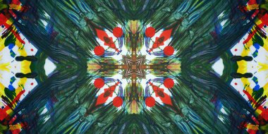 Kusursuz sanat afişi. Renk Sanatı dokusu paleti