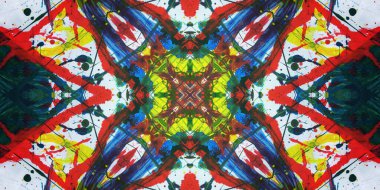 Kusursuz sanat afişi. Renk Sanatı dokusu paleti