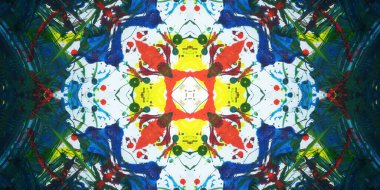 Kusursuz sanat afişi. Renk Sanatı dokusu paleti