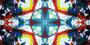 Kusursuz sanat afişi. Renk Sanatı dokusu paleti