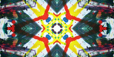 Kusursuz sanat afişi. Renk Sanatı dokusu paleti