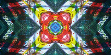 Kusursuz sanat afişi. Renk Sanatı dokusu paleti