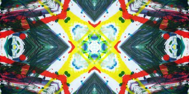 Kusursuz sanat afişi. Renk Sanatı dokusu paleti