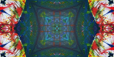 Kusursuz sanat afişi. Renk Sanatı dokusu paleti