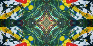 Kusursuz sanat afişi. Renk Sanatı dokusu paleti