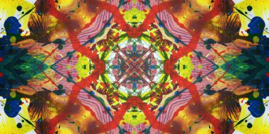 Kusursuz sanat afişi. Renk Sanatı dokusu paleti