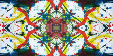 Kusursuz sanat afişi. Renk Sanatı dokusu paleti