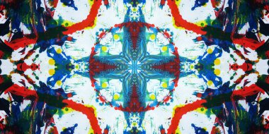 Kusursuz sanat afişi. Renk Sanatı dokusu paleti