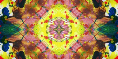 Kusursuz sanat afişi. Renk Sanatı dokusu paleti