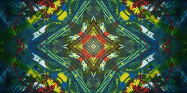 Kusursuz sanat afişi. Renk Sanatı dokusu paleti