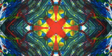 Kusursuz sanat afişi. Renk Sanatı dokusu paleti