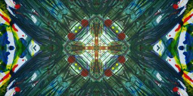 Kusursuz sanat afişi. Renk Sanatı dokusu paleti