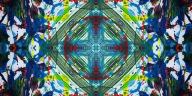 Kusursuz sanat afişi. Renk Sanatı dokusu paleti