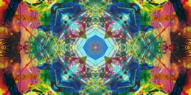 Kusursuz sanat afişi. Renk Sanatı dokusu paleti