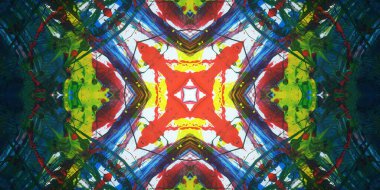 Kusursuz sanat afişi. Renk Sanatı dokusu paleti