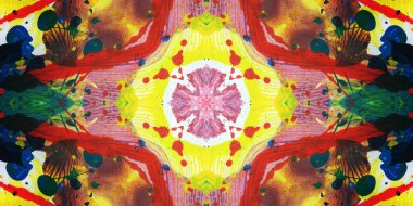 Kusursuz sanat afişi. Renk Sanatı dokusu paleti