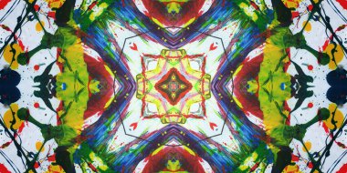 Kusursuz sanat afişi. Renk Sanatı dokusu paleti