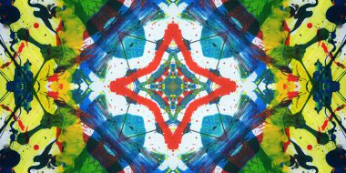 Kusursuz sanat afişi. Renk Sanatı dokusu paleti