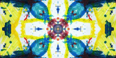 Kusursuz sanat afişi. Renk Sanatı dokusu paleti