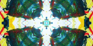 Kusursuz sanat afişi. Renk Sanatı dokusu paleti