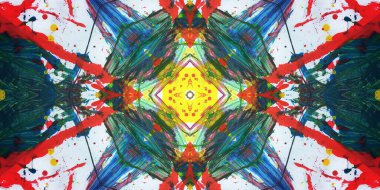 Kusursuz sanat afişi. Renk Sanatı dokusu paleti