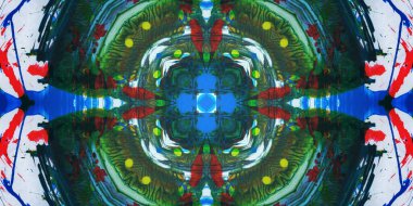 Kusursuz sanat afişi. Renk Sanatı dokusu paleti