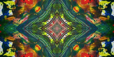 Kusursuz sanat afişi. Renk Sanatı dokusu paleti