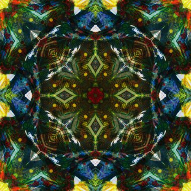 Kusursuz renksiz dekoratif sanat deseni.