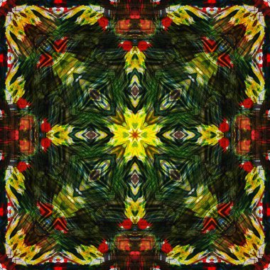 Kusursuz renksiz dekoratif sanat deseni.