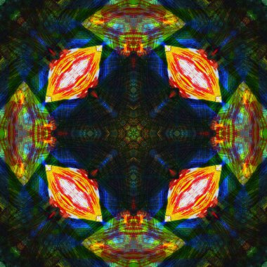 Kusursuz renksiz dekoratif sanat deseni.