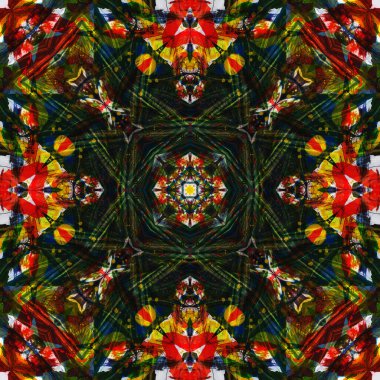 Kusursuz renksiz dekoratif sanat deseni.