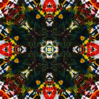 Kusursuz renksiz dekoratif sanat deseni.