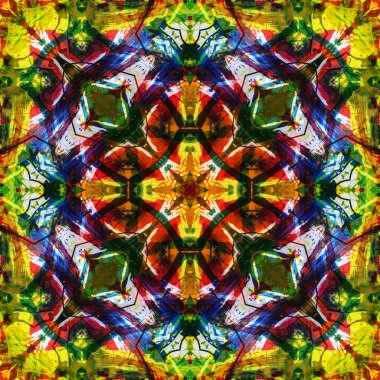 Kusursuz renksiz dekoratif sanat deseni.