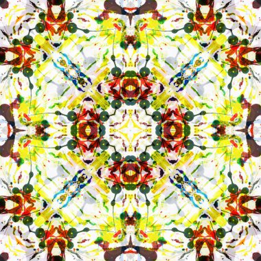 Kusursuz renksiz dekoratif sanat deseni.