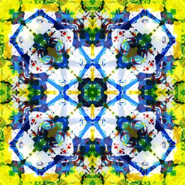 Kusursuz renksiz dekoratif sanat deseni.