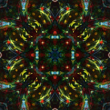 Kusursuz renksiz dekoratif sanat deseni.