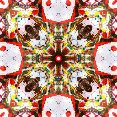 Kusursuz renksiz dekoratif sanat deseni.