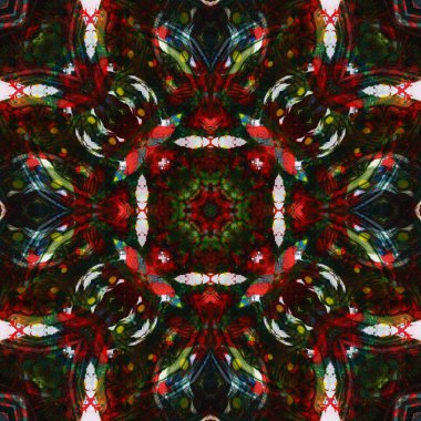 Kusursuz renksiz dekoratif sanat deseni.