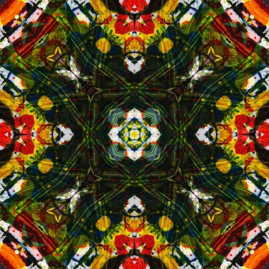 Kusursuz renksiz dekoratif sanat deseni.