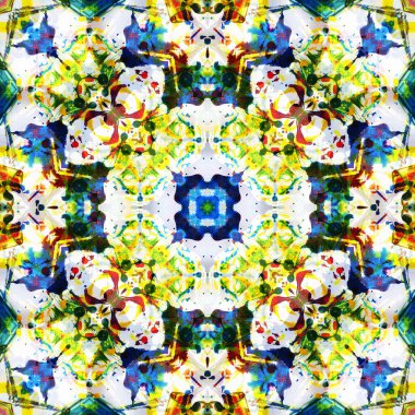 Kusursuz renksiz dekoratif sanat deseni.