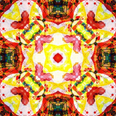 Kusursuz renksiz dekoratif sanat deseni.