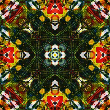 Kusursuz renksiz dekoratif sanat deseni.