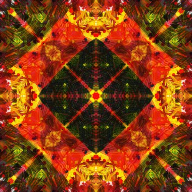 Kusursuz renksiz dekoratif sanat deseni.