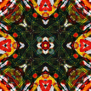 Kusursuz renksiz dekoratif sanat deseni.