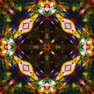 Kusursuz renksiz dekoratif sanat deseni.